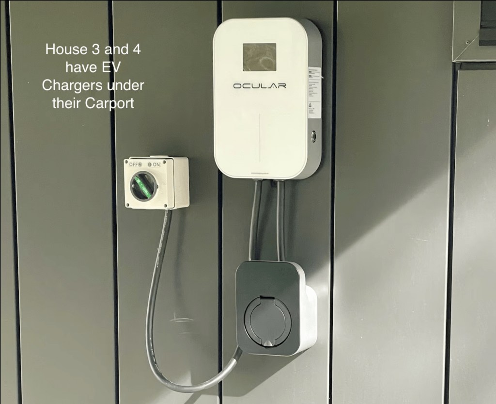 Vale 194 Luxury Accommodation in McLaren Vale EV Electric Vehicle Charger on wall