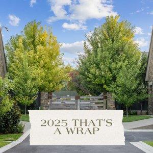 Vale 194 in McLaren Vale 2025 that's a wrap sign on image with garden and timber gates on the driveway